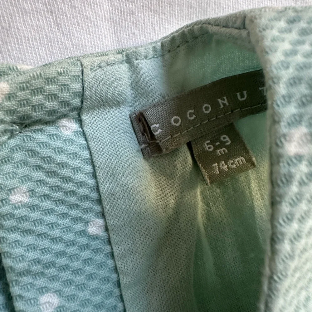 Coconuts Green Polka Dot Dress Set